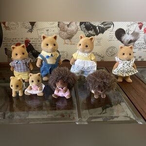 Sylvanian Families Honey Fox Family
